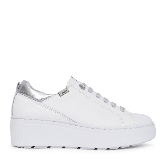 Ladies 14944 Laced Trainer In White
