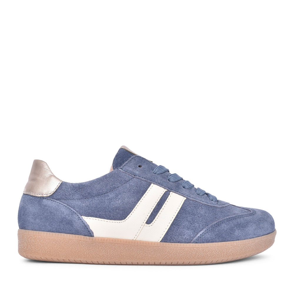 Ladies 63.300 West Laced Trainer In Denim