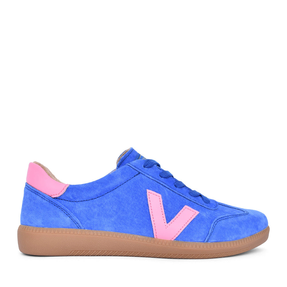 Ladies Seventy Laced Trainer In Cobalt Pop