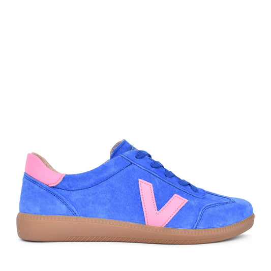 Ladies Seventy Laced Trainer In Cobalt Pop