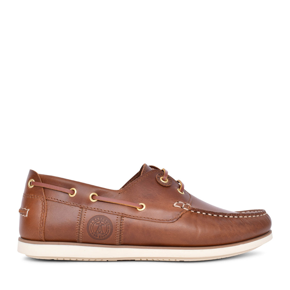 Mens Wake Boat Shoe In Cognac