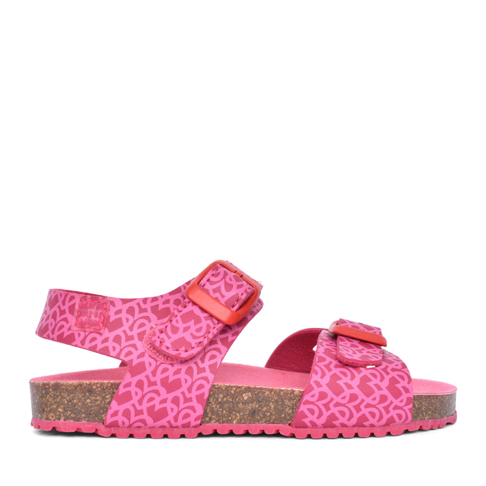 Girls 252944 Velcro Sandal In Fuchsia
