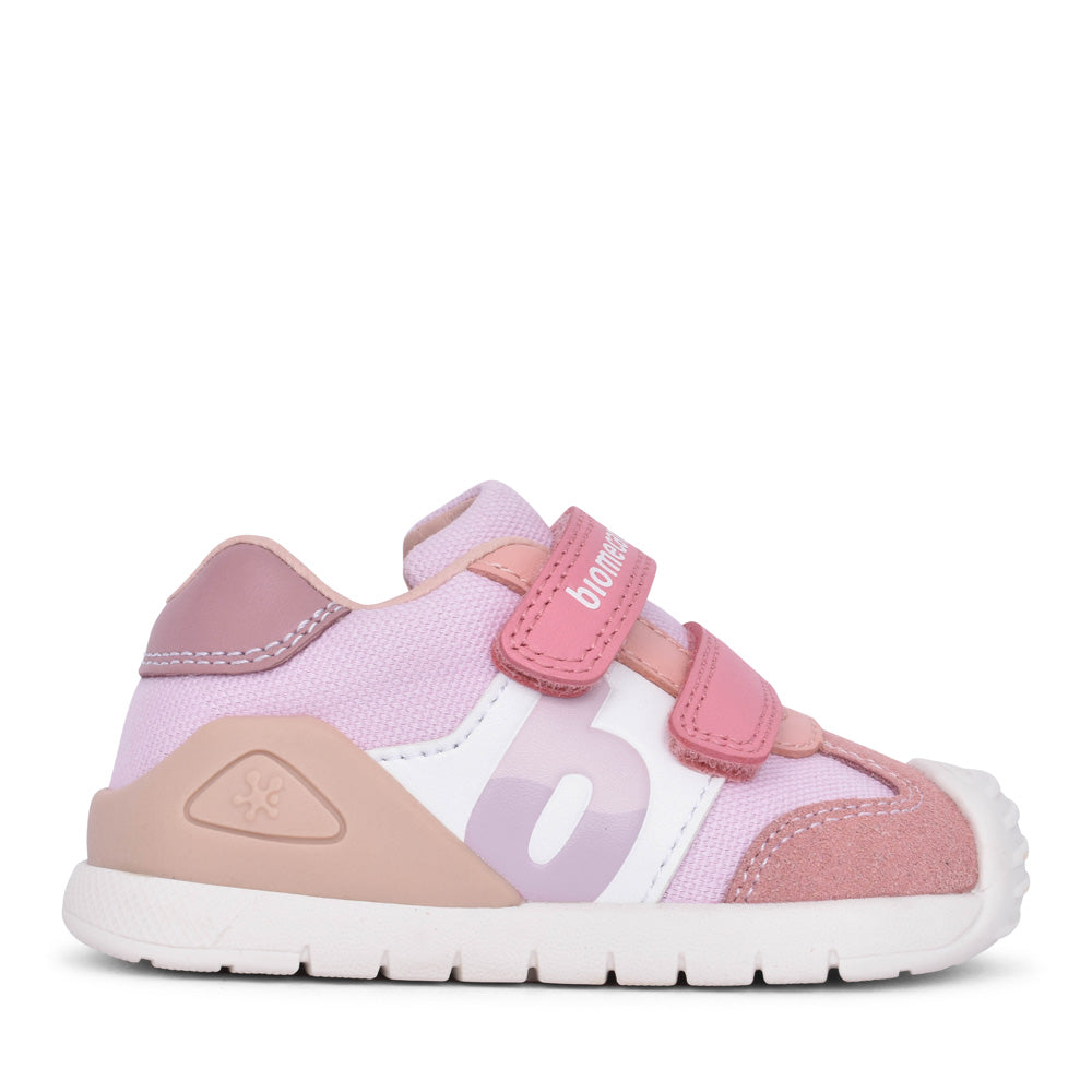 Girls 252119 Double Velcro Shoe In Pink