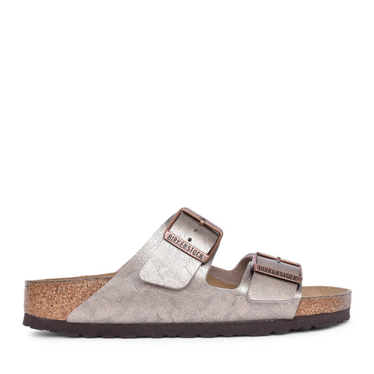 Ladies 1029439 Arizona Double Strap Mule In Taupe