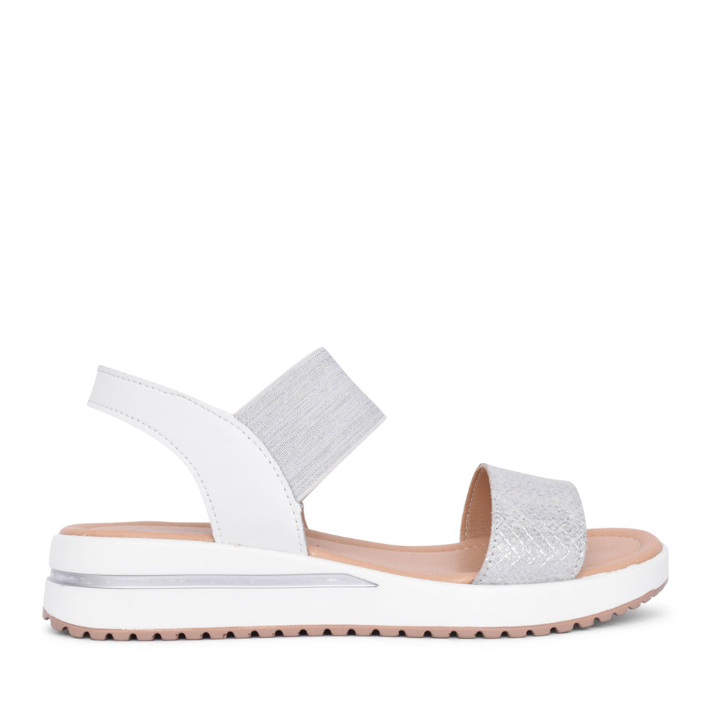 Ladies Brescia Sandal In Silver