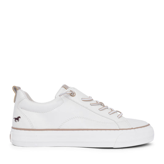 Ladies 1272311 Laced Trainer In White