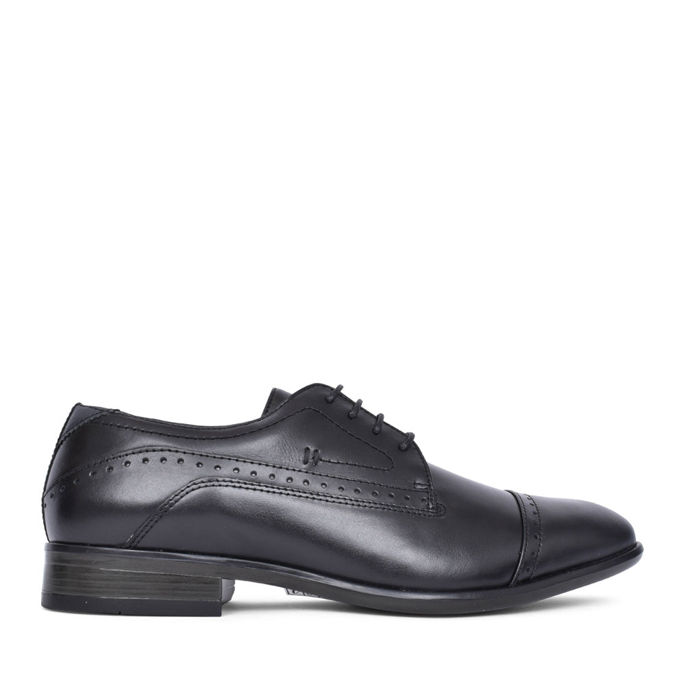 Mens Ralph Leather Shoe In Black