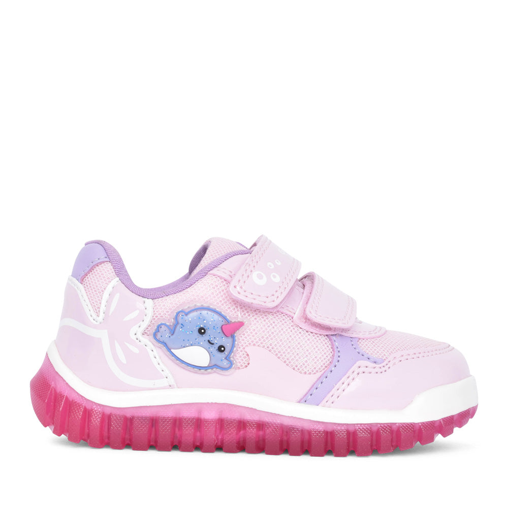 Girls B5561a B Lightyloo Velcro Trainer In Pink