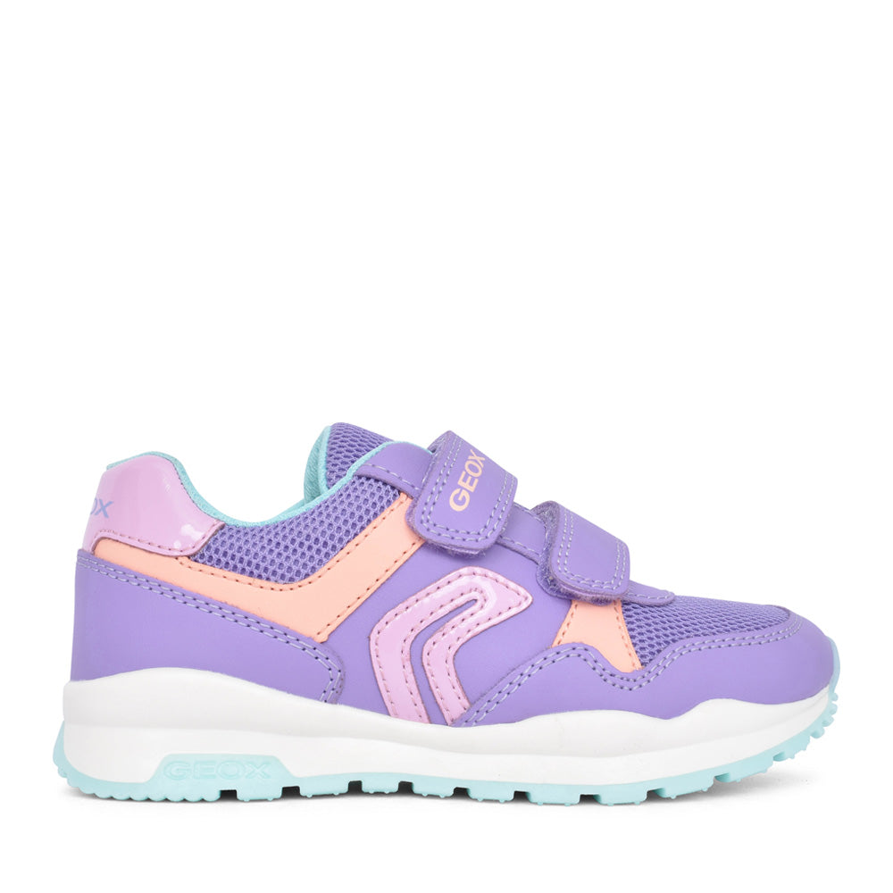 Girls J458ca J Pavel Velcro Trainer In Lilac