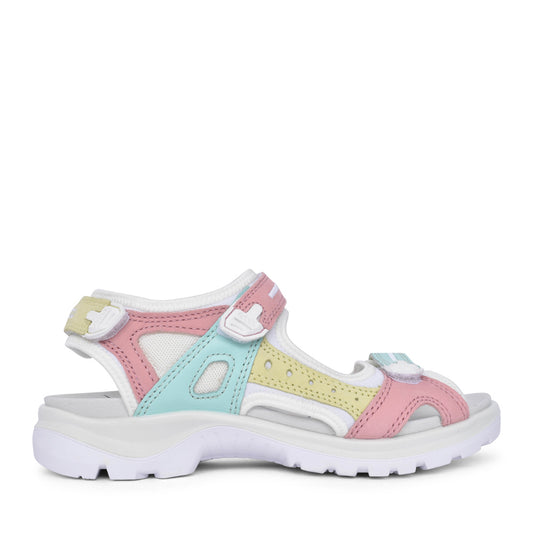 Ladies 69563 Offroad Velcro Sandal In White Multi