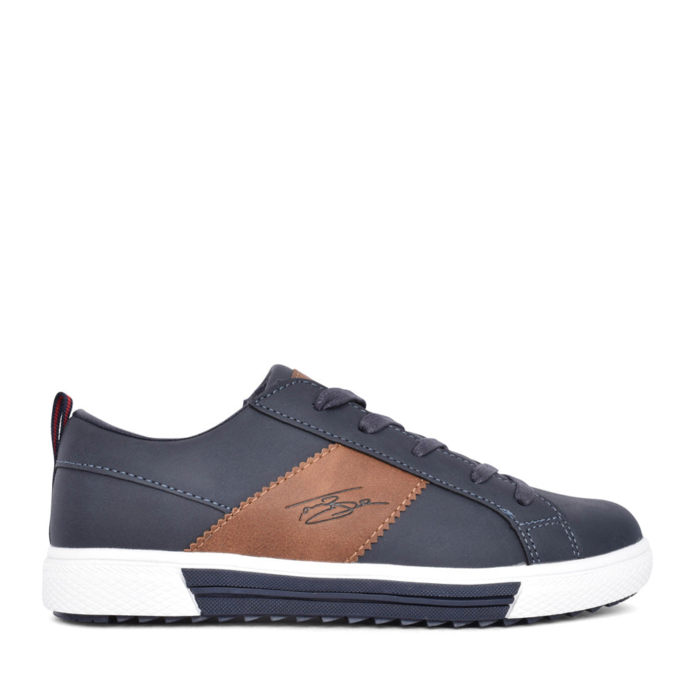 Boys Bakers Laced Trainer In Navy