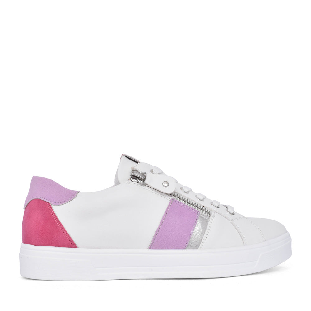 Ladies Angelica Dlb060 Laced Trainer In Pink