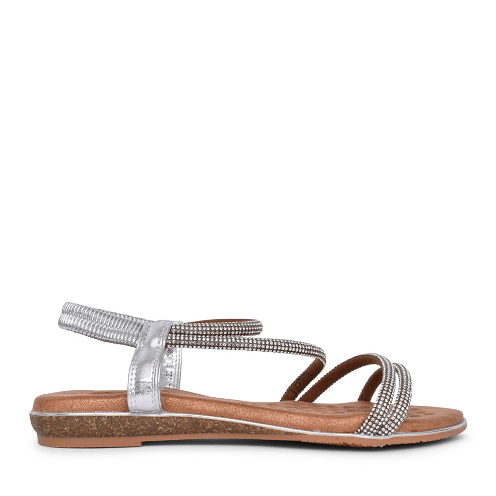 Ladies Cortez Jlh522 Sandal In Silver