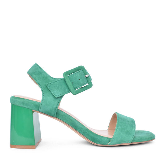 Ladies Norah Uls545 Medium Heel Sandal In Green