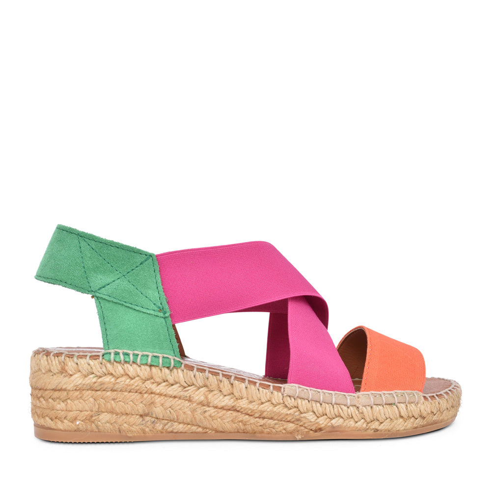 Ladies 2189 Wedge Sandal In Fuchsia