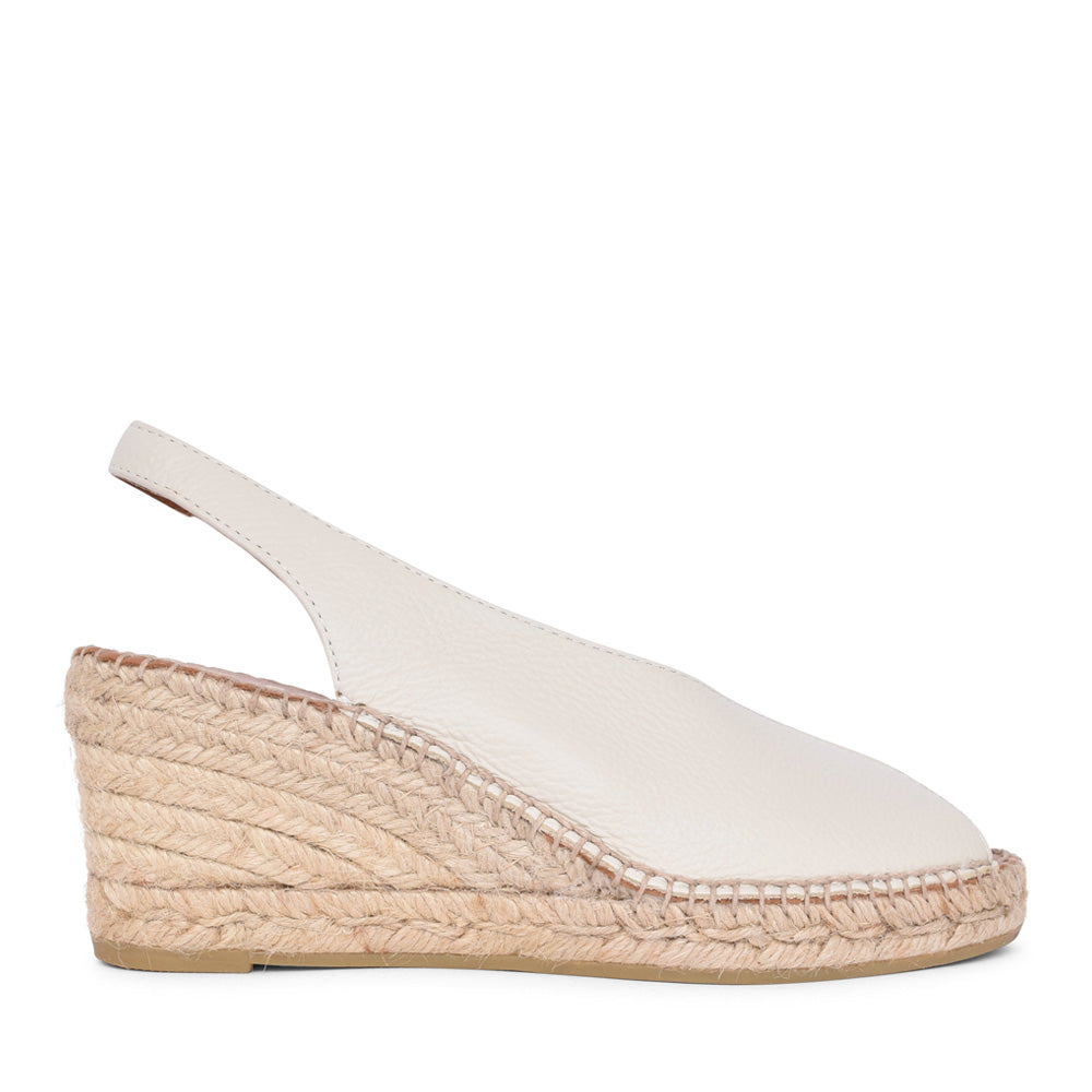 Ladies 2127 Wedge Sandal In Off White
