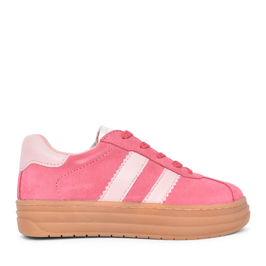 Girls 7926022 Laced Trainer In Pink