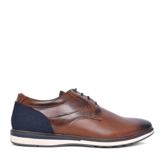 Mens Santiago Laced Shoe In Cognac