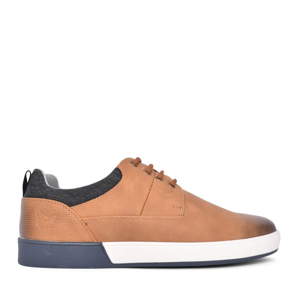 Mens Trento Laced Shoe In Tan