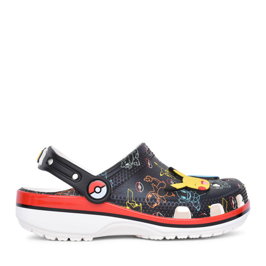 Unisex 211344 Pokemon Print Classic Junior Clog In Black Multi