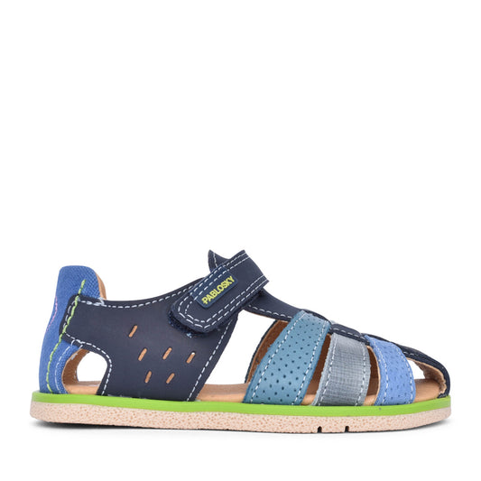Boys 055123 Cut Out Shoe In Navy Multi