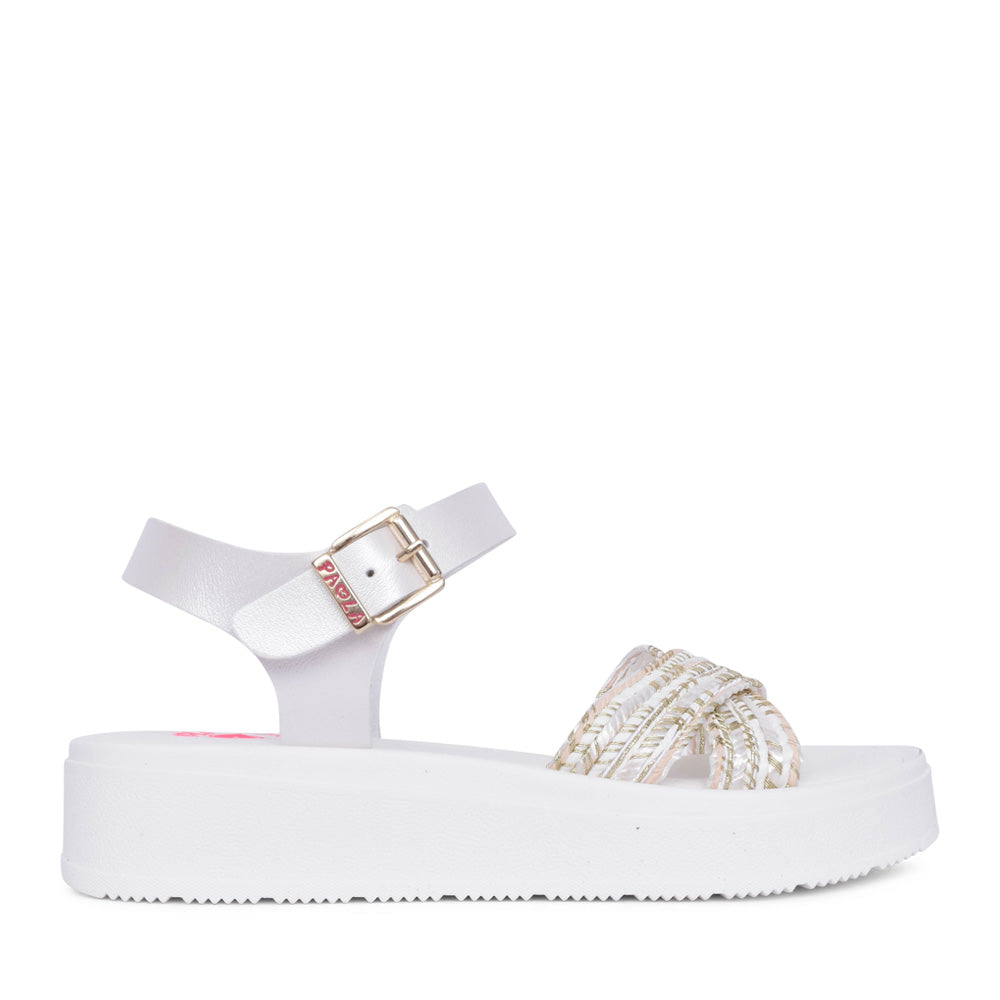 Girls 877204 Sandal In White