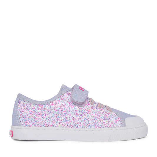 Girls 981470 Canvas Velcro Shoe In Lilac
