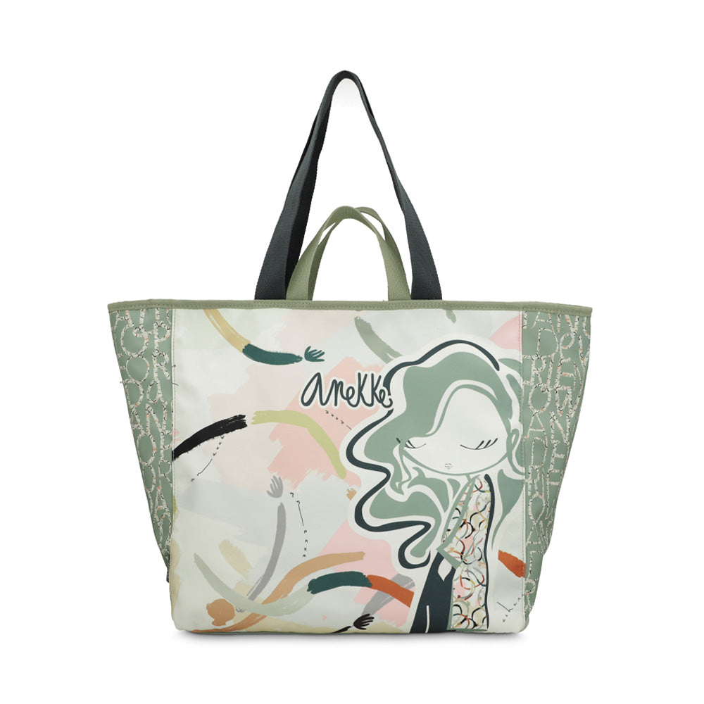 Ladies 40474-223 Beach Bag In Green