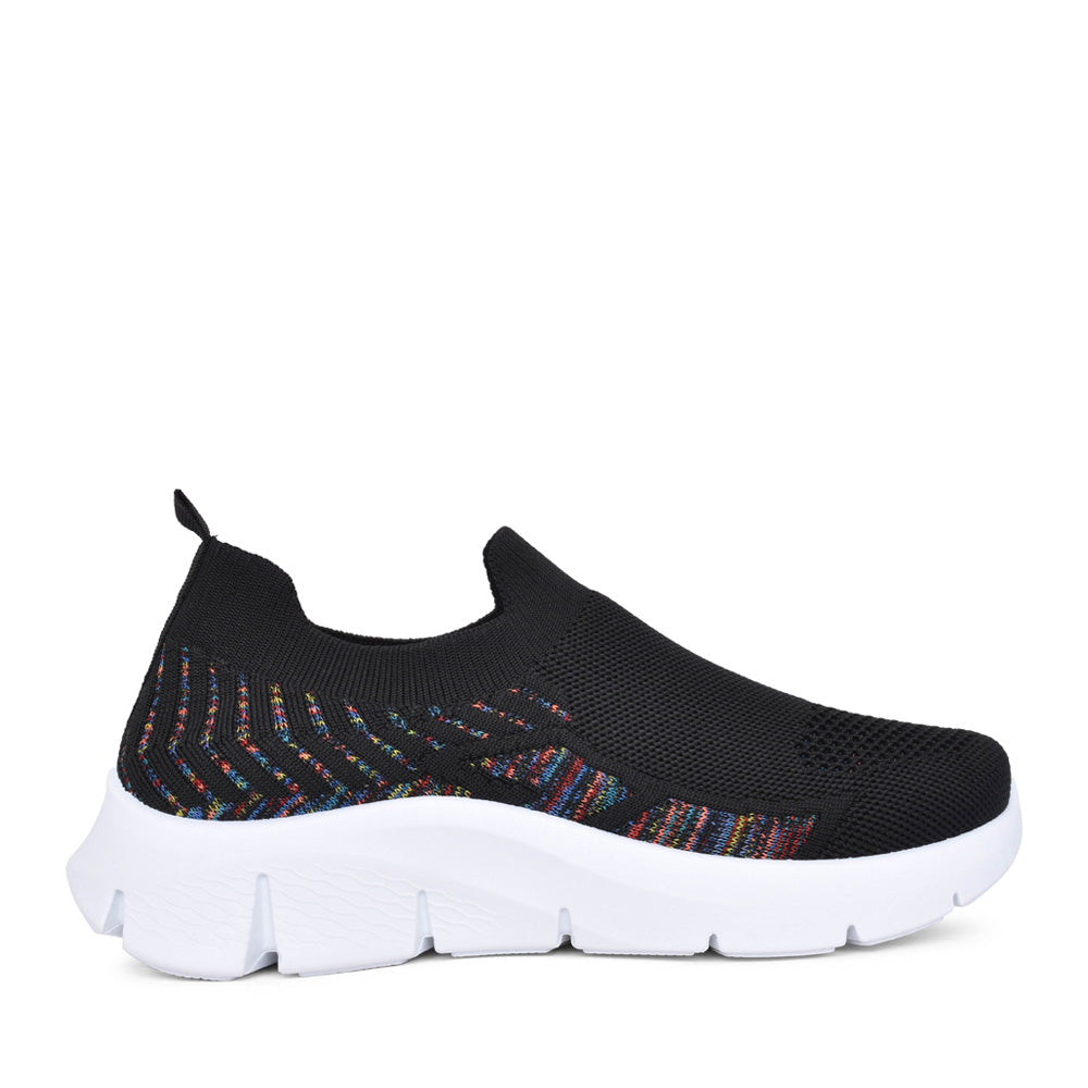Ladies Limoncello Slip-on Trainer In Black