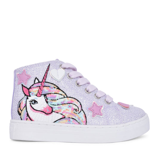 Girls Lk4722 Vttoria Laced Ankle Boot In Lilac