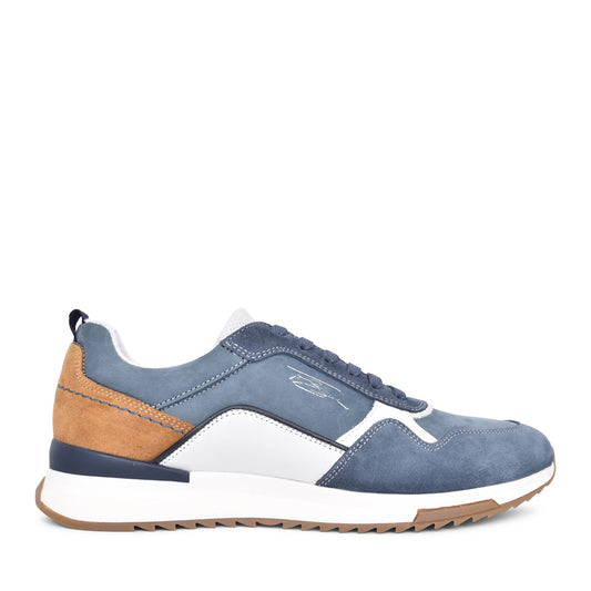 Mens Prendergast Laced Trainer In Blue-multi