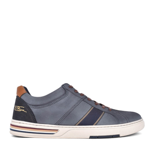 Mens Cima Laced Trainer In Blue