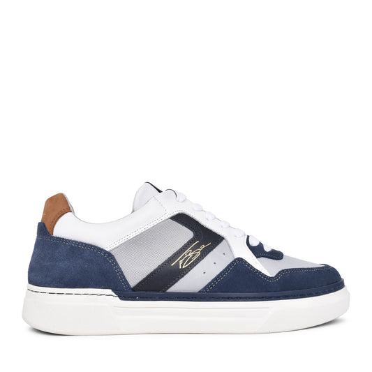 Mens Brache Laced Trainer In Denim