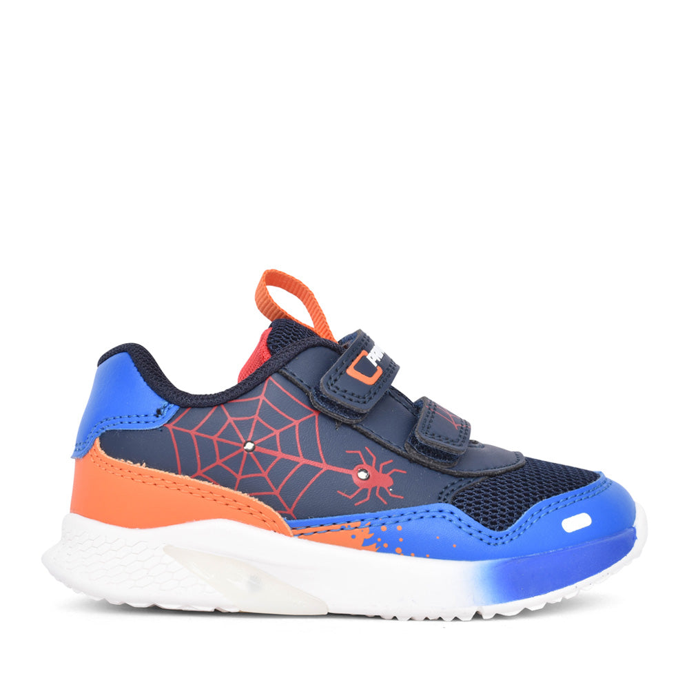 Boys 7951100 Double Velcro Trainer In Navy Multi