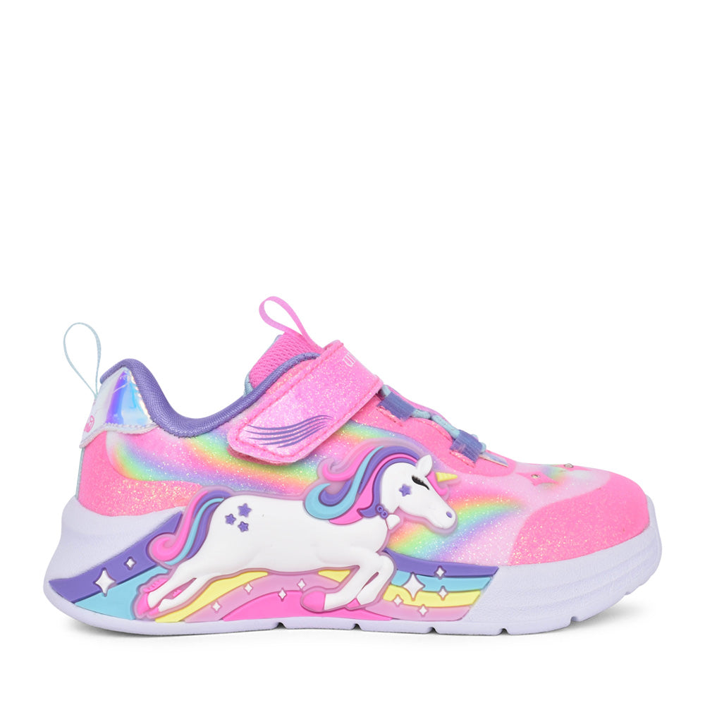 Girls 302298n Unicorn Chaser Trainer In Pink
