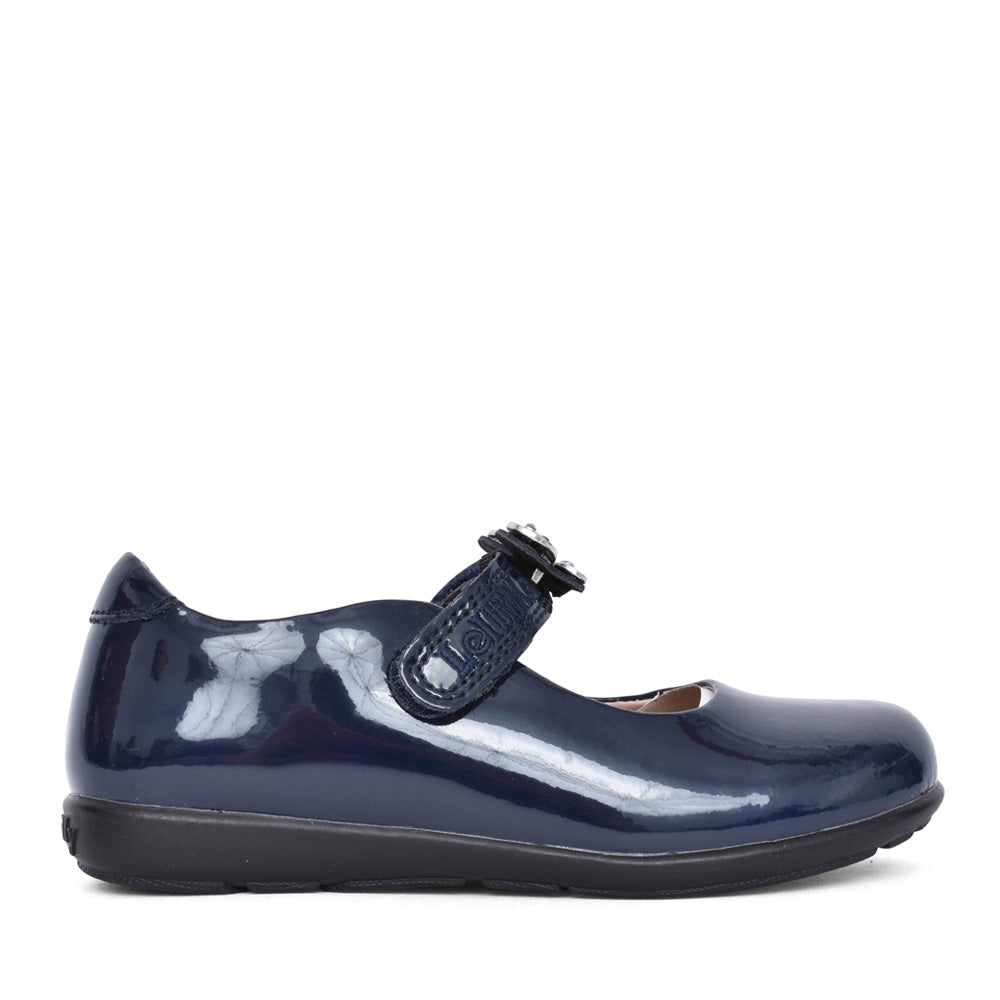 Girls Lk8483 Melody 2 G-fit Mary Jane Shoe In Navy Patent