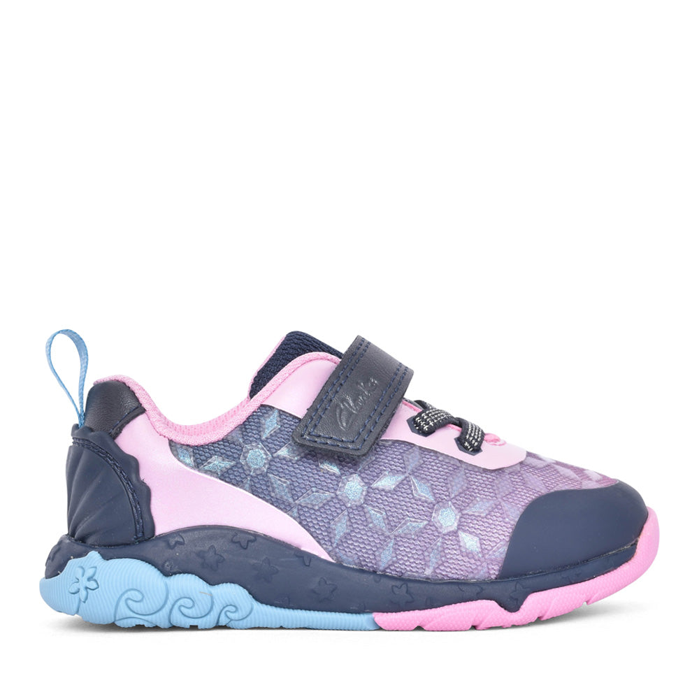 Girls Tidal Trail K Navy Trainer In Kids F Fit