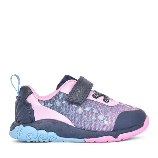 Girls Tidal Trail K Navy Trainer In Kids G Fit
