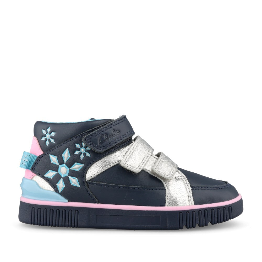 Girls Oslo Play K Navy Ankle Boot In Kids F Fit