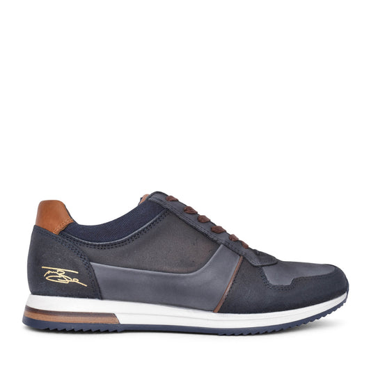 Mens Brex Laced Trainer In Navy