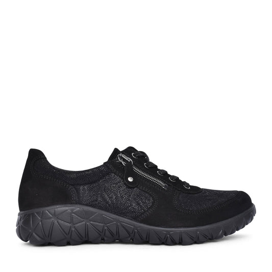 Ladies H89001 Havy H-fit Soft Trainer In Black