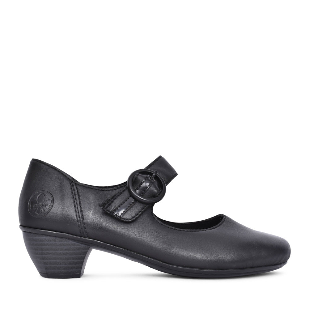 Ladies 41756 Low Heel Shoe In Black