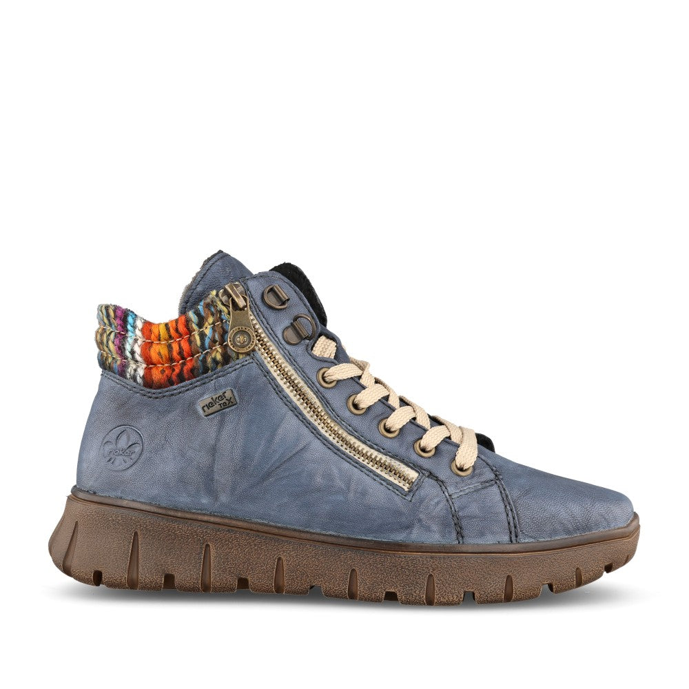 Ladies N1305 Tex Laced Ankle Boot In Blue