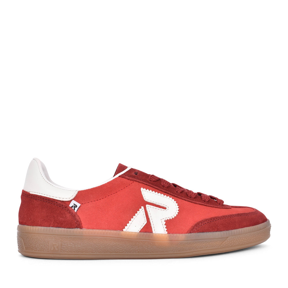 Ladies W2200 Laced Trainer In Red