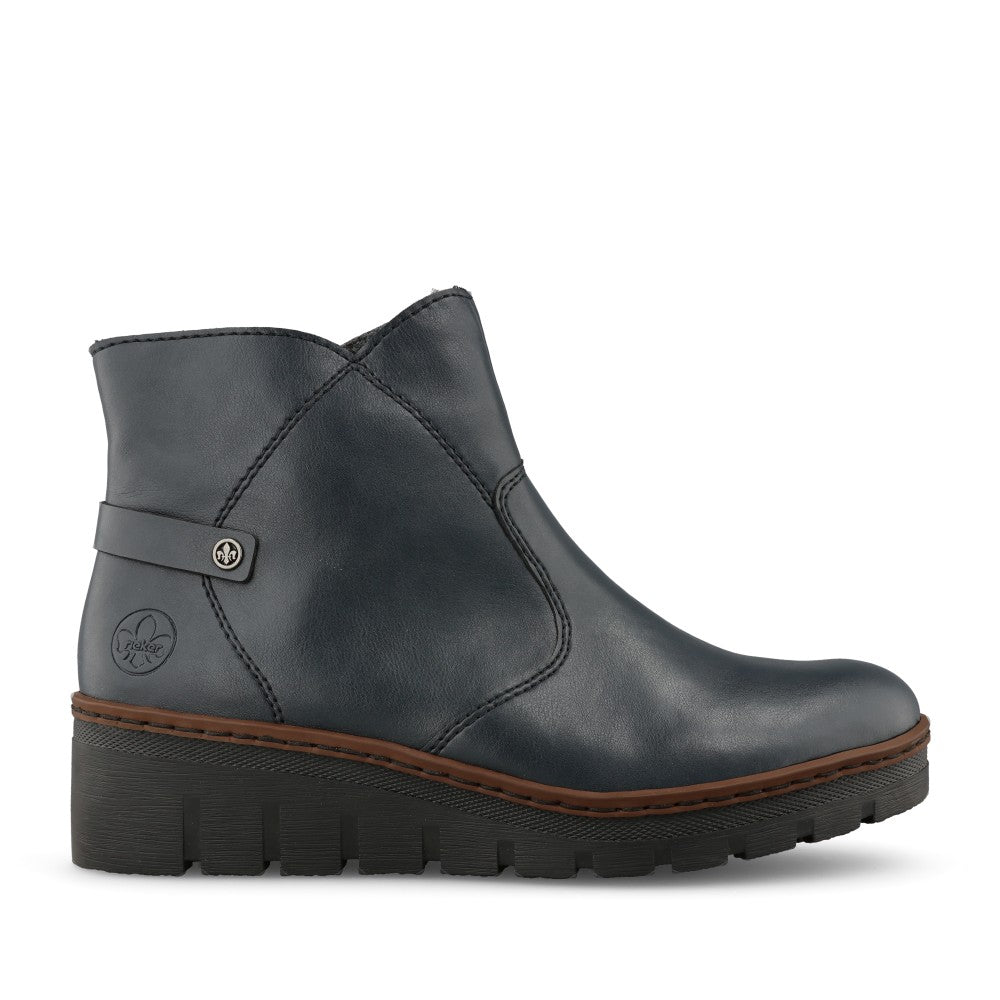Ladies X9164 Ankle Boot In Navy