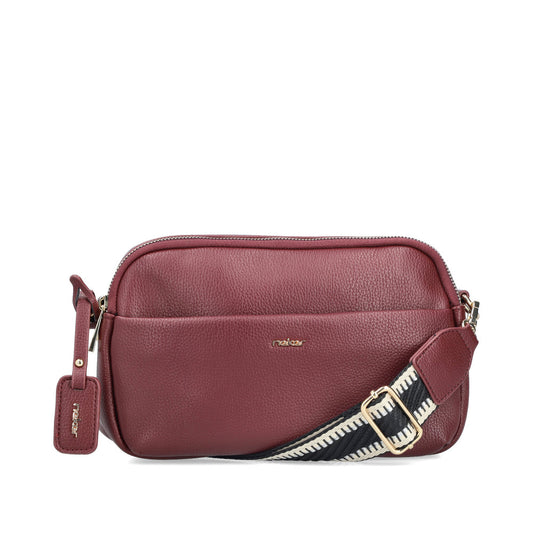 Ladies H1029 Cross Body Bag In Wine