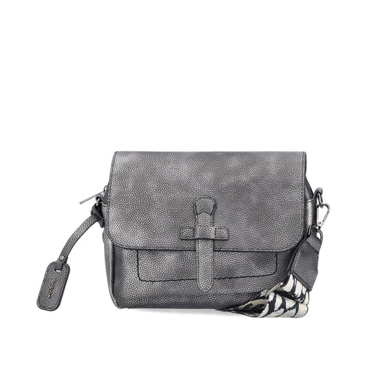 Ladies H1101 Cross Body Bag In Silver