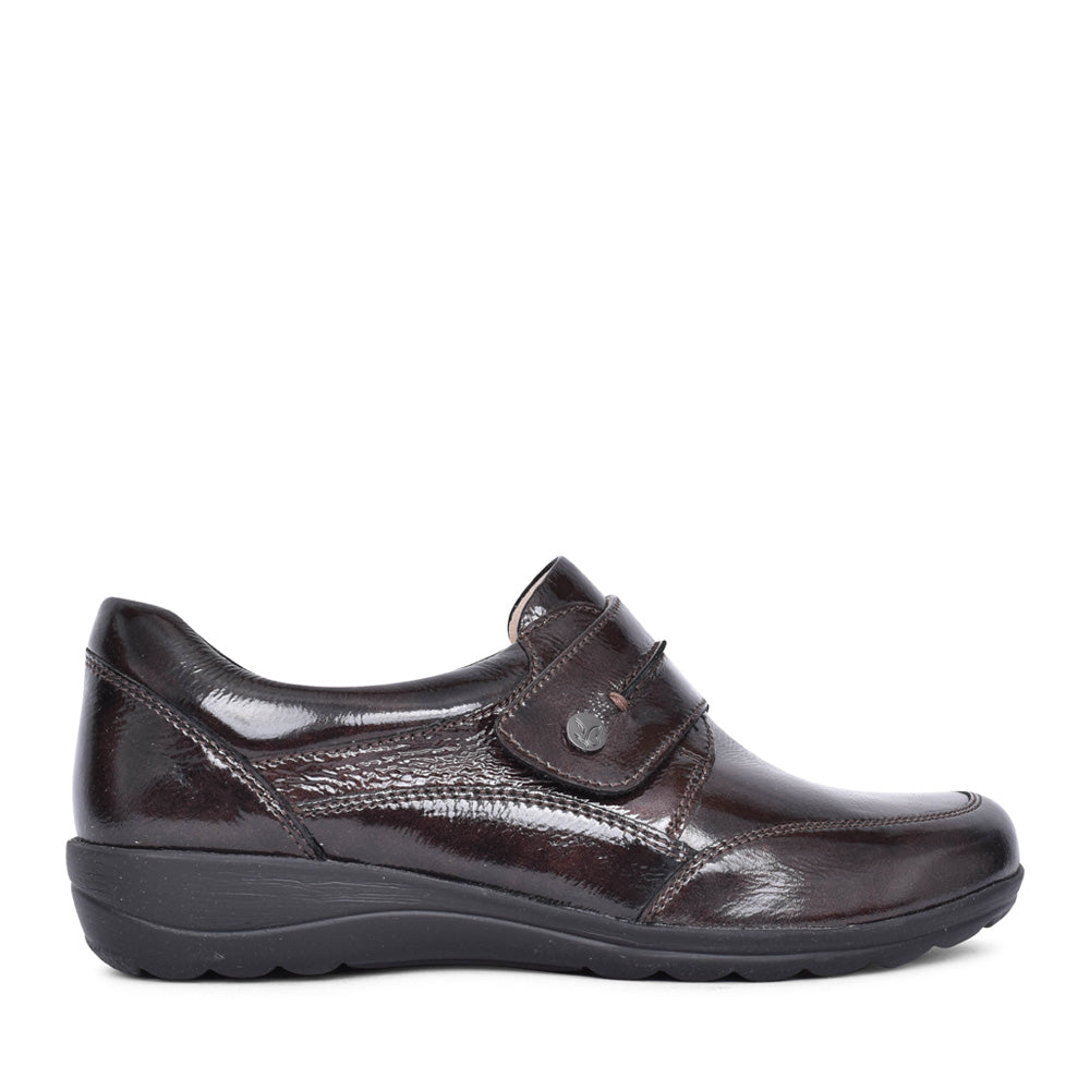 Ladies 9-24753 Velcro Shoe In Burgandy