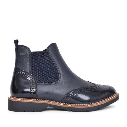 Ladies 5-25444 Chelsea Boot In Navy