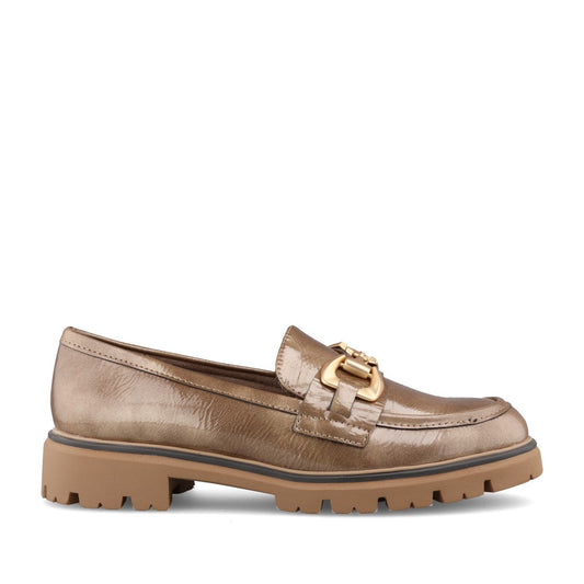 Ladies 2-24700 Loafer In Taupe Patent